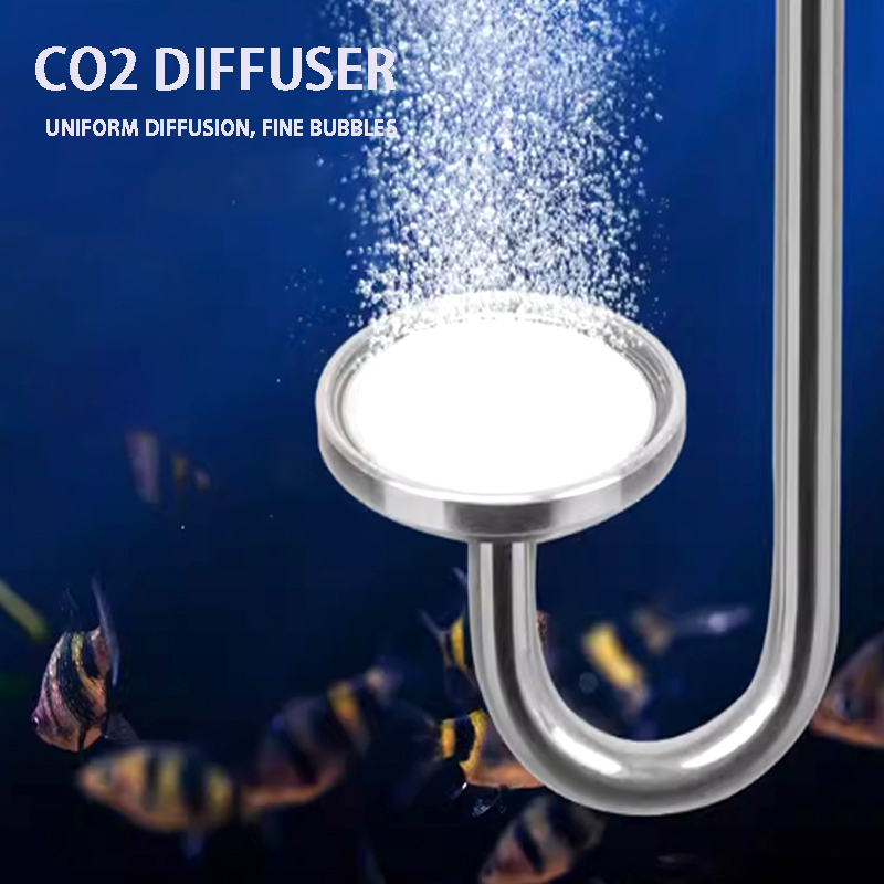 Aquarium Plant Order - Aquarium CO2 Nebulizer Aluminum Alloy+Ceramic Plate+Suction