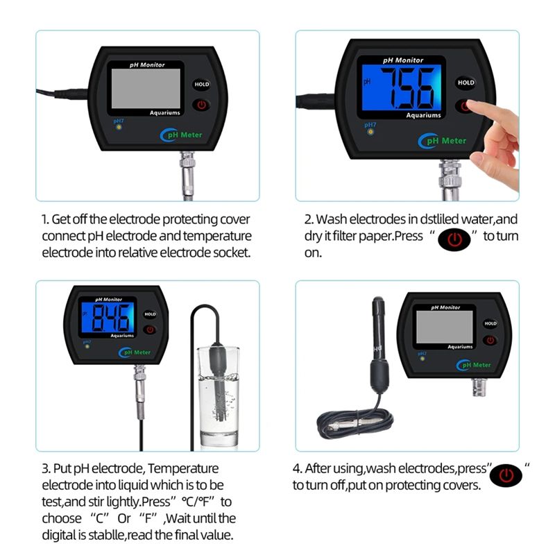 M12K-PH Meter Online PH Monito - огляд і ціна Planted Aquarium Ph