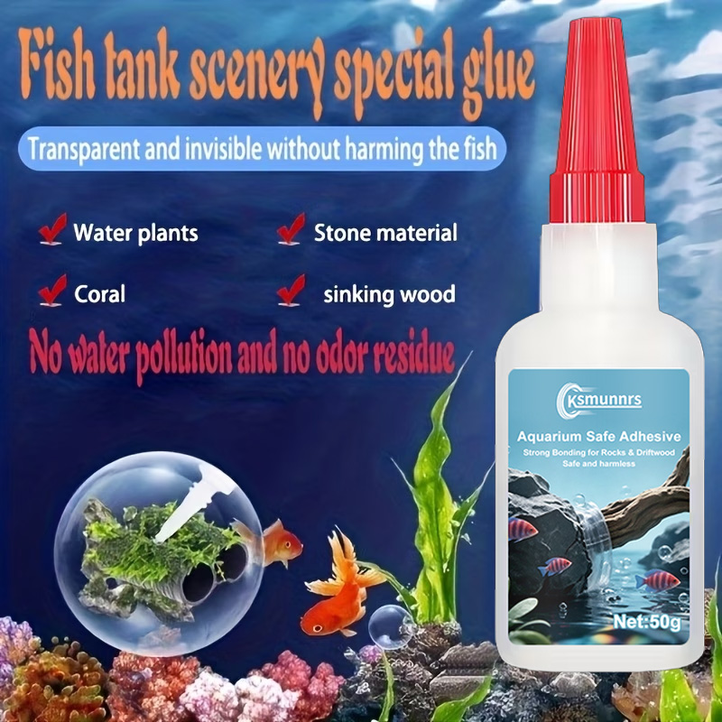 Aquarium Landscape Glue, Quick - огляд і ціна Planted Aquarium With Driftwood