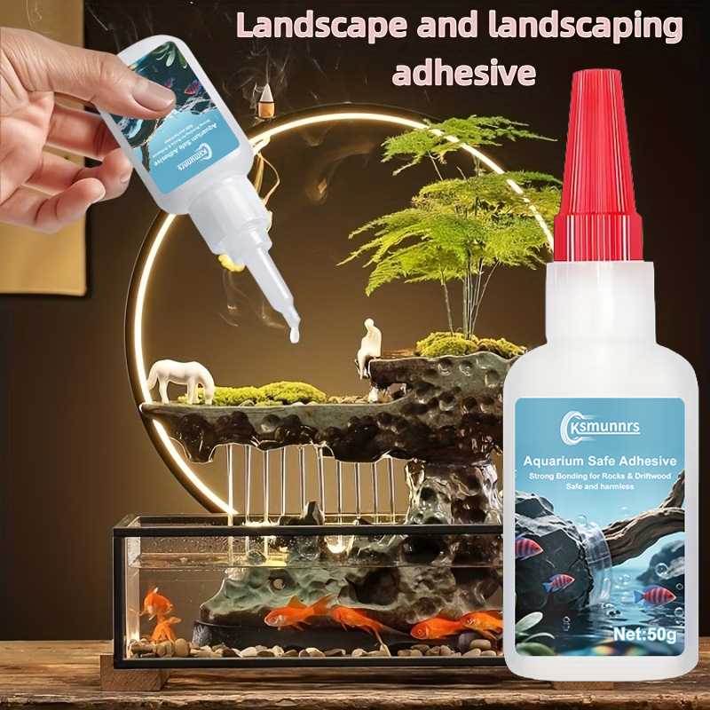 Aquarium Landscape Glue, Quick - огляд і ціна Planted Aquarium With Driftwood