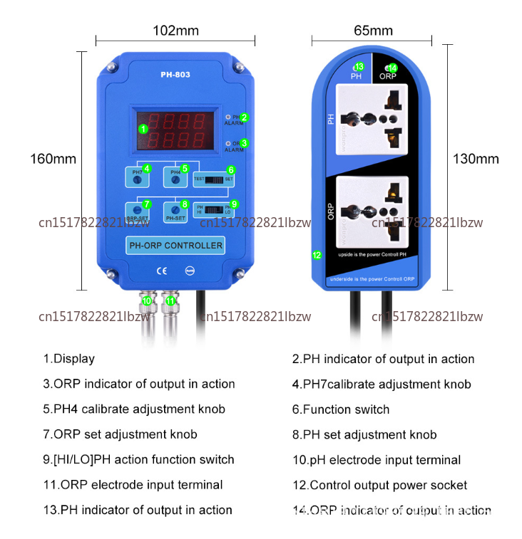 2-In-1 Digital PH/ORP Meter Re - огляд і ціна Planted Aquarium Ph