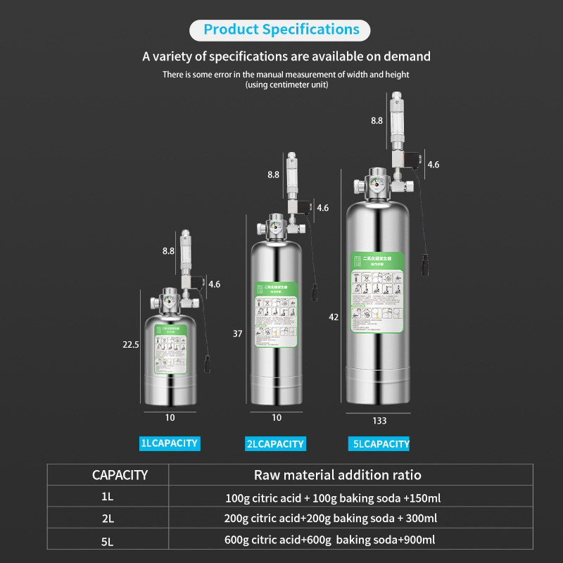 1L 2L 5L CO2 Reactor Aquarium  - огляд і ціна Planted Aquarium Tools